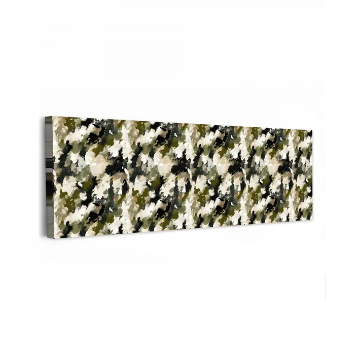 Donker - Groen - Camouflage - Schilderachtig canvas 2cm klein 828 -z3d