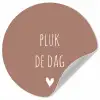 Quotes - Carpe diem - Pluk de dag - Spreuken Wandcirkel behangsticker klein -3d