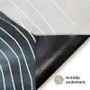 Lijnen - Golven - Abstract - Blauw Deurmat klein -antislip_NL