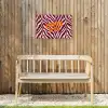 New era - Bordeaux - Zebraprint Tuinposter op houten frame 2 cm dik klein -sfeer4