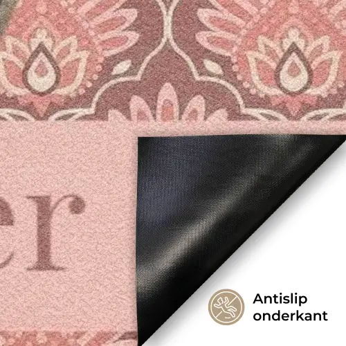 Eigen - Foto - Rond - Balk - Onder Deurmat klein -antislip_NL