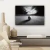 Golfbal - Wazig - Zwart canvas 2cm klein -sfeer6