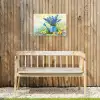 Lavendelbloemen - Quote - Gieter Tuinposter op houten frame 2 cm dik klein -sfeer4