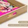 Bloemenkroon - Goud - Vrouw - Portret Dienblad Rechthoek middel -USP_HandgreepNL