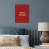 Rood - Frans - Quotes poster papier klein -sfeer2