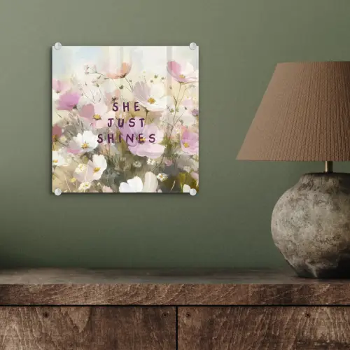 Quote - Bloemen - Schilderachtig plexiglas 5mm klein -sfeer3