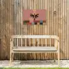 Illustratie - Vogel - Vlakken - Kleurrijk Tuinposter op houten frame 2 cm dik klein -sfeer4
