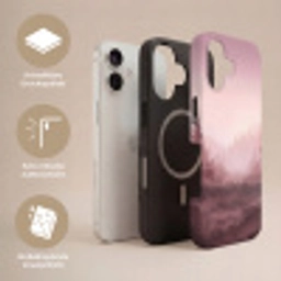Landschap - Mistig - Roze Toughcase MagSafe Apple iPhone 17 klein -USP_Lagen_DE