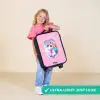 Kleurrijke eenhoorn uit een vliegtuigraam Kinderkoffer - Zwart klein -sfeer2_UK