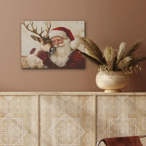 Kerstman - Rendier - Kerst - Christmas PET vilt klein -sfeer4