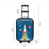 Raket - Planeet - Sterren - Veelkleurig Kinderkoffer - Zwart klein -productfoto_formaten