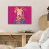 Geit - Hoorns - Kimono - Kleurrijk PET vilt klein -sfeer3