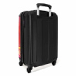 Roze Monstertruck Vliegt over het Asfalt NBS - Handbagage koffer - Kinderen Unisex middel -achterkant