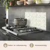 Abstract - Structuur - Grijs - Wit keuken achterwand spatscherm klein 900 -usp_NL