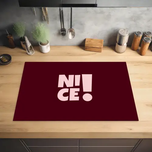 Nice - Uitroepteken - Rood Inductie beschermer vinyl 3mm klein -sfeer5