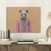 Panda - Pak - Zonnebril - Blauw PET vilt klein -sfeer1