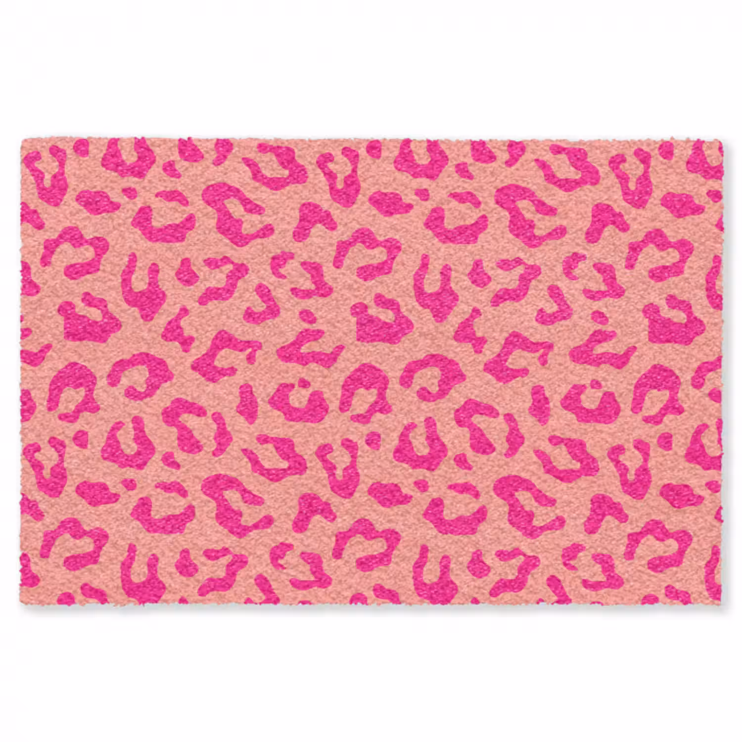 Fußmatte - Pantherdruck - Rosa - Tierdruck - Minimalistisch