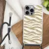 Lijnen - Golvend - Crème Hoesje iPhone 16 Pro Max met koord klein 804 -sfeer4