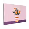 Tulpen - Vaas - Strepen - Paars canvas 2cm klein -z3d