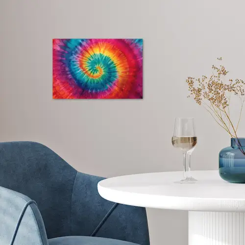Regenboogkleuren - Tie dye - poster papier klein -sfeer3