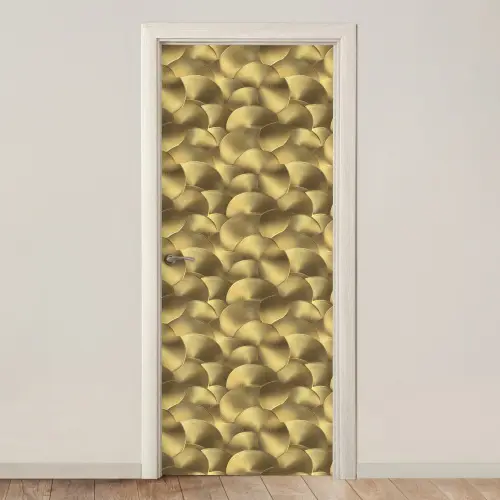 Modern - Cirkel - Goud deurposter klein 289 -3d_beige