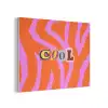 Zebraprint - Grafisch - COOL - Oranje PET vilt klein -3d