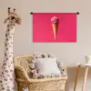Schepijs - Roze - Hoorntje Wandkleed katoen klein -wsfeer5_kind