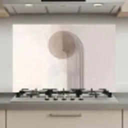 Minimalistisch - Cirkel - Lichtgrijs keuken achterwand spatscherm klein -3d_website