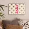 Love - Stippen - Roze canvas 2cm klein -sfeer1