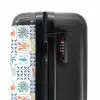 Zomer tegel patroon kleurrijk NBS - Handbagage koffer - Volwassenen Unisex middel -slot