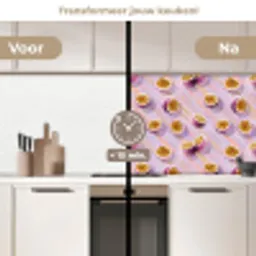 Passievrucht - Tropisch - Paars keuken achterwand 2 middel 871 -voor-na2_NL