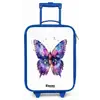 Paarse prachtvlinder Kinderkoffer - Blauw klein -zz3dotto