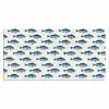 Vis - Patroon - Blauw Muismat XXL klein 681 -3d_leeg