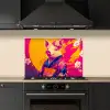Varken - Bloemkroon - Kimono - Abstract keuken achterwand spatscherm klein -sfeer1