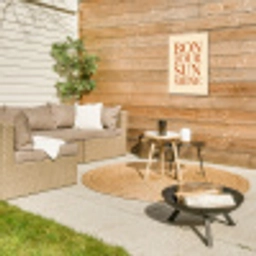 Oranje - Quote - Sun Tuinposter op houten frame 2 cm dik klein -sfeer2