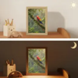 Ara - Jungle - Rood Light Box met kabel (Kinderlampje) klein -sfeer3_kind