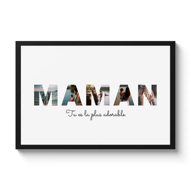 Affiche encadrée pour Maman