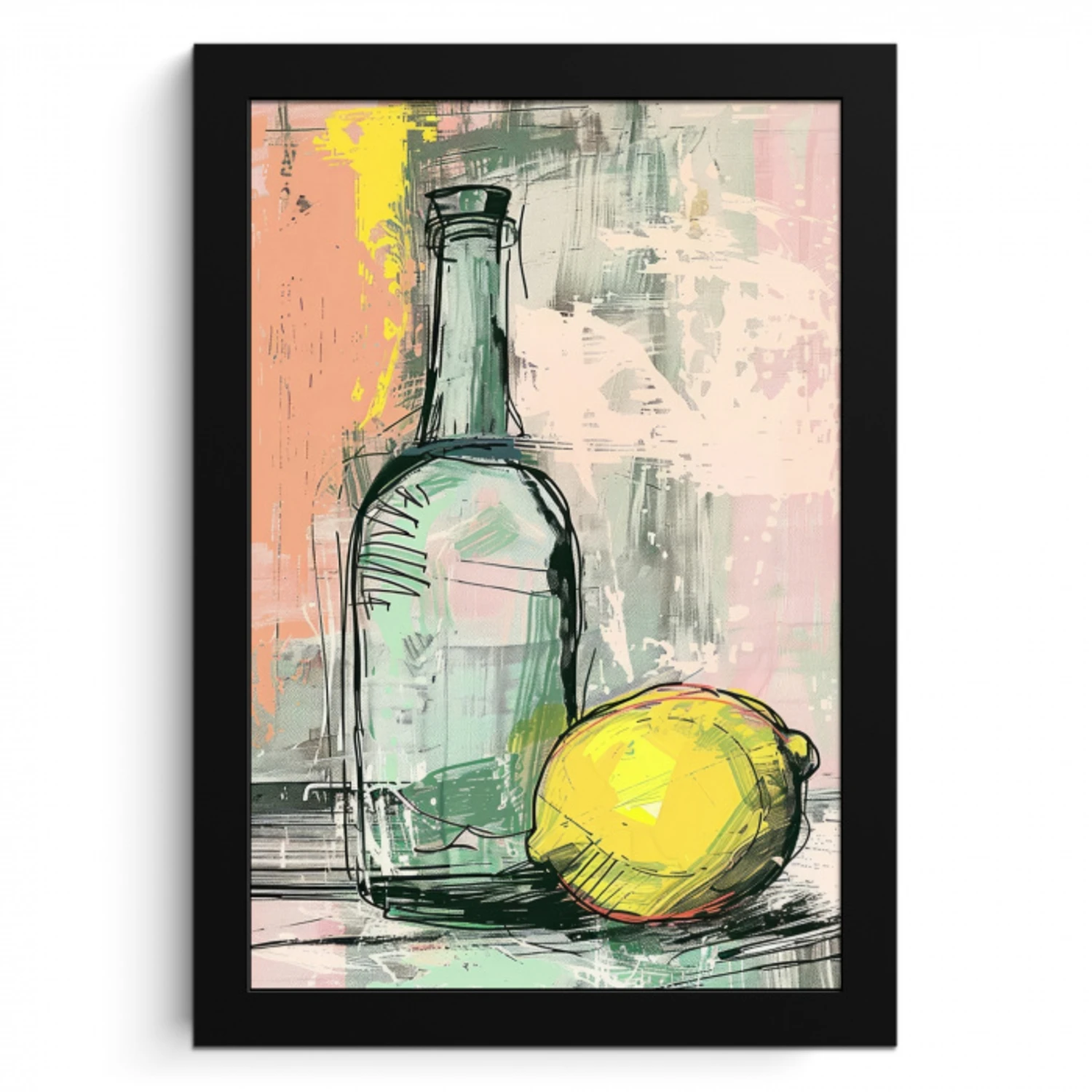 Stilleven met Citroen KitchenYeah - Keuken - Fotolijst klein -3d