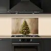 Kerst - Sfeer - Groen keuken achterwand spatscherm klein -sfeer1