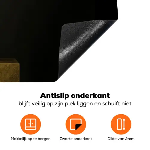 Exotisch - Boeket - Vaas - Goud Inductie beschermer vinyl 3mm klein -zzzzzzz-td-onderkant
