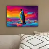 Ijsschots - Pinguïn - Abstract - Lucht canvas 2cm klein -sfeer3