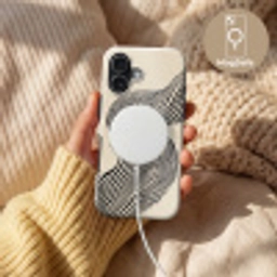 Golvend - Lijnen - Abstract - Silhouet Toughcase MagSafe Apple iPhone 17 klein -USP_MagsafeV