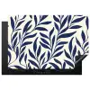Bladeren - Klimop - Donkerblauw Inductie beschermer vinyl 3mm klein -3d
