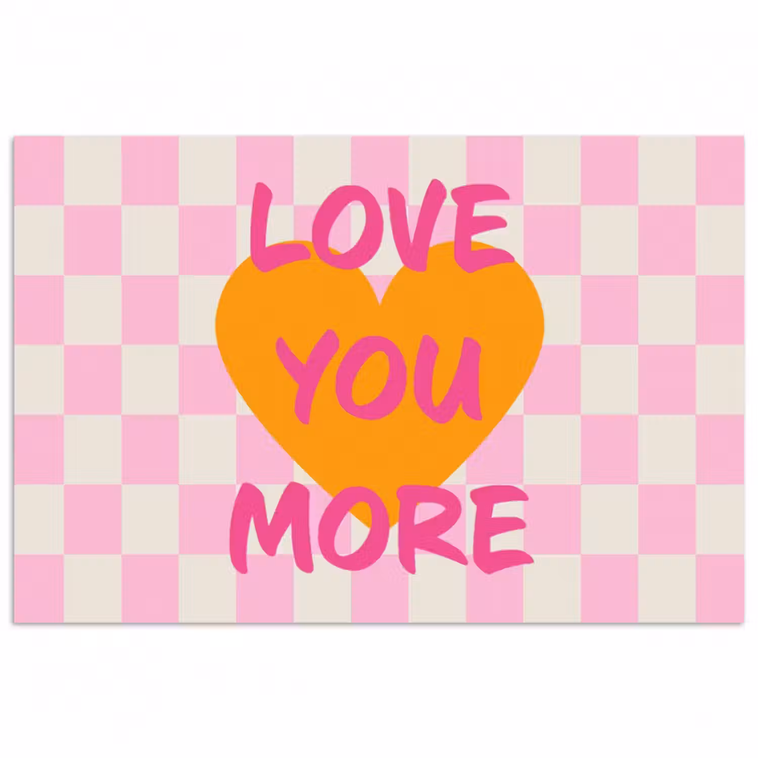 Poster - Valentinstag - Liebe - Rosa - Orange