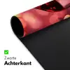Rood - Wijn - Hartjes Muismat XXL klein -sfeer2