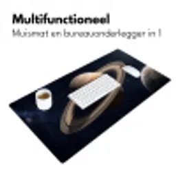 Planeten - Saturnus - Ruimte Muismat XXL klein -sfeer4