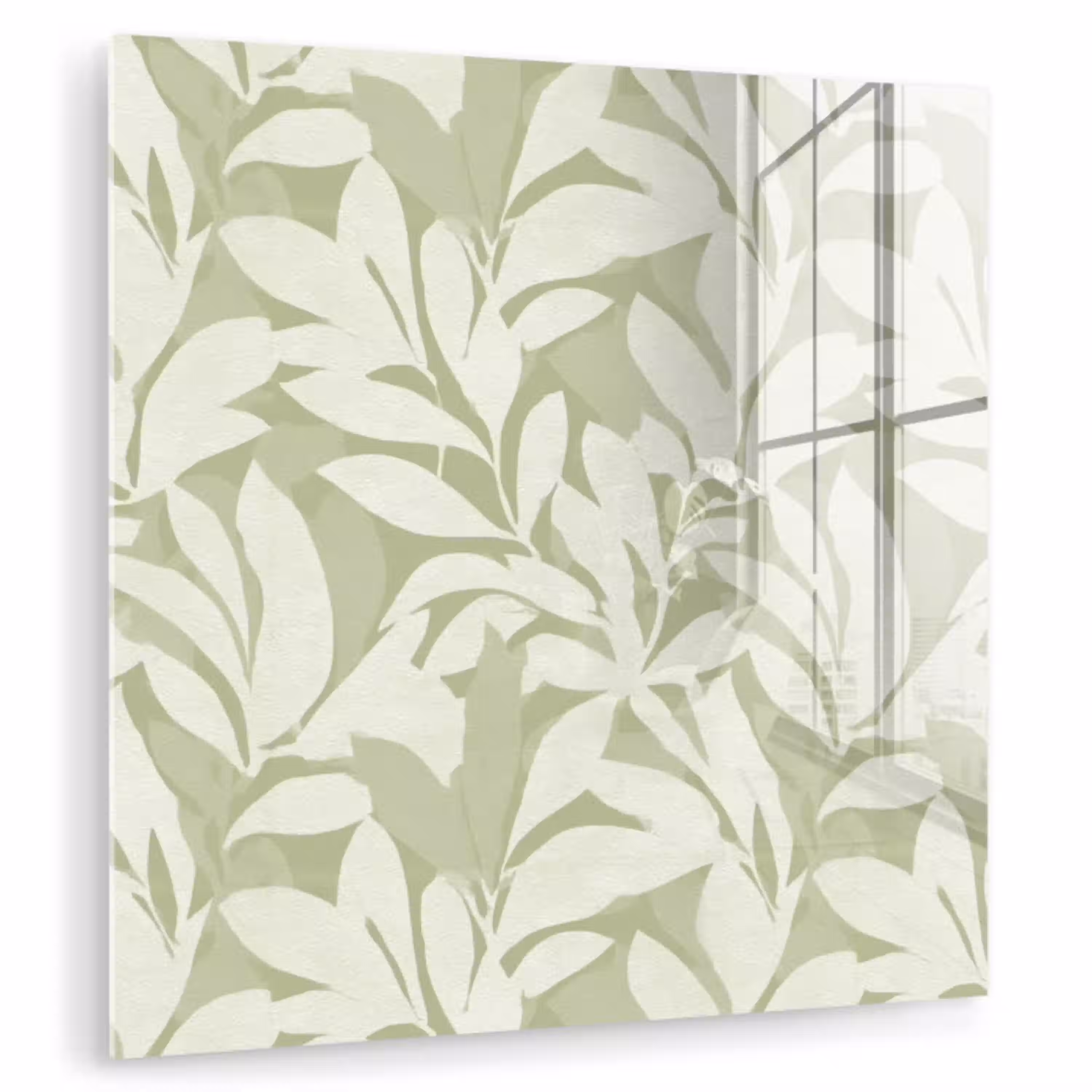 Saliegroen - Botanisch - Minimalistisch - Patroon plexiglas 5mm klein 11 -zzzproduct_nieuw
