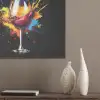 Wijn - Glas - Graffiti - Borrel - Rood - Verf PET vilt klein -sfeer6_closeup