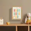 Tafels van vermenigvuldiging - Educatief - Leren rekenen voor kinderen - Cijfers oefenen - Dinosaurus Light Box met kabel (Wandlamp kind) klein -sfeer2_kind
