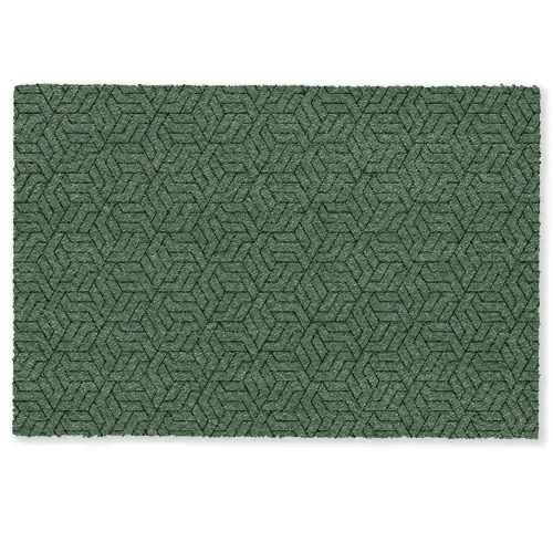 Donkergroen - Patroon - Lijnen - Zwart Deurmat klein 898 -zkaufland3d